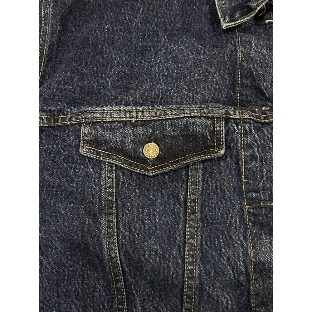 Levi’s Trucker Jacket Sz LARGE Denim Blue Jean Button Up Vintage 77934-8206 - Picture 12 of 16